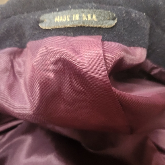 VTG Braefair wool blend coat made in the USA Size 14  with scarf - Picture 11 of 13